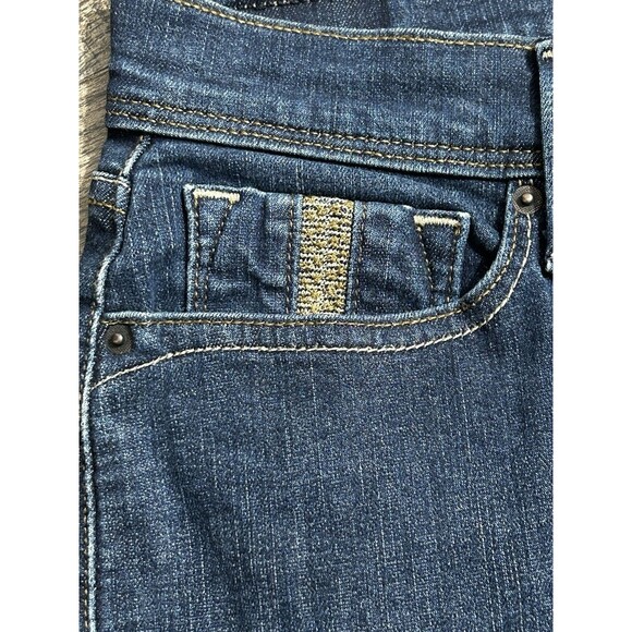 Levi's 512 Perfectly Slimming Jeans 12S W31 L30 Straight Leg Dark Wash Stretch - Picture 6 of 10